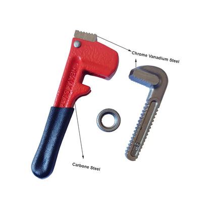 New 6-inch Straight Pipe Wrench Adjustable Aluminum Plumber's Wrench Universal Water Pipe Wrench Household Manual Repair Tools