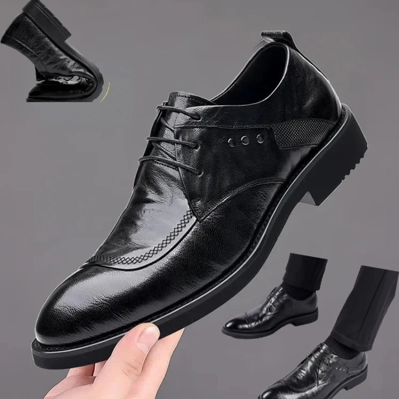 Dress Shoes for Men Shoes Male Genuine Leather Business Formal Oxfords Footwear Man High Quality Leather Loafers Zapatos Hombre
