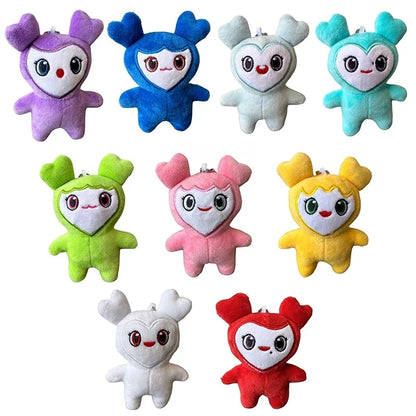 1/9PCS Lovelys Plush Korean Super Star Plush Toy TWICE Momo Doll Keychain Pendant Keybuckle PlushToy For Fans Girls Birthday Gif