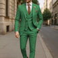 High Quality 3 Piece Yellow Men Suits Peak Lapel Slim Fit Men Clothing Elegant Wedding Jacket Vest Pants Sets for Business Party