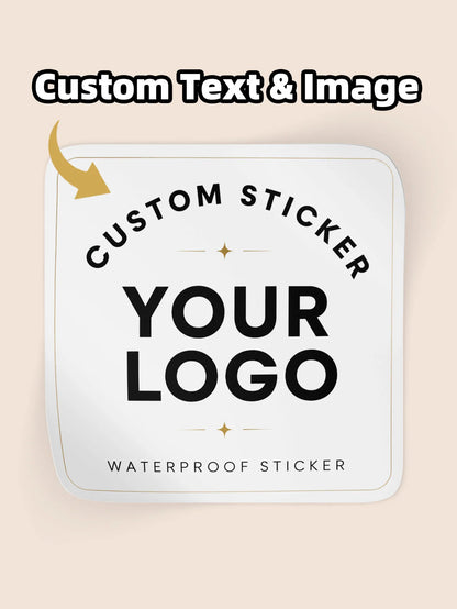1-100Pcs Square Personalized Custom Stickers, Decor Labels for Holiday Gatherings, Memory Albums & Handmade Keepsakes