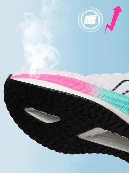 2026 New Men/women Carbon Plate Mesh Casual Sports Shoes, Breathable, Lightweight, Shock-Absorbing Running Sneakers