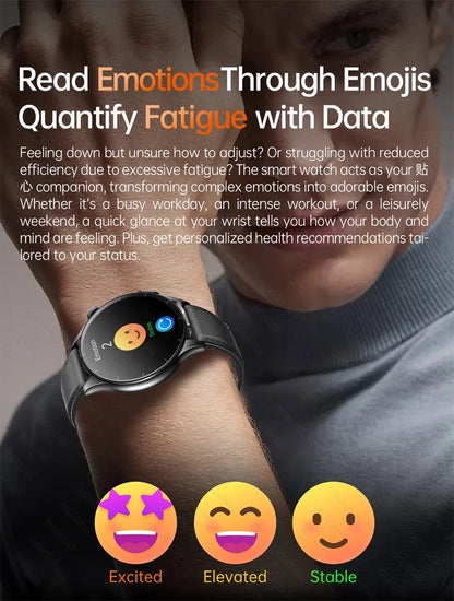 2026New Smart Watch For Men Micro-examination Health Blood pressure Uric Acid ECG+PPG Fitness Tracker Clock Smartwatch Women Men