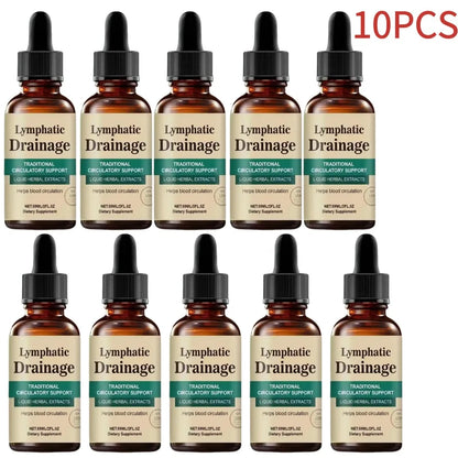 Natural Lymphatic Drainage Drops, Herbal Extracts for Circulatory Support, Relief Swelling Bloating Immunity Stillingia Wellness