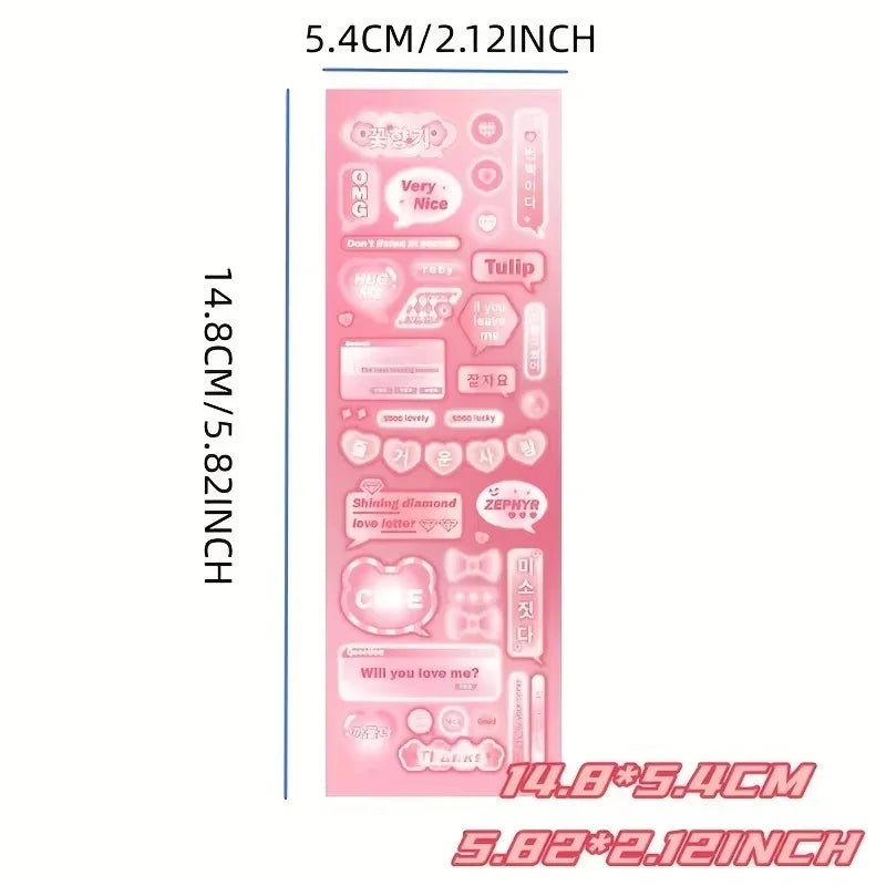 Kawaii Stickers for Kids Cute Stationary Aesthetic Diary Decoration Art Supplies Stickers for Scrapbooking Lot Korean Paper Desk