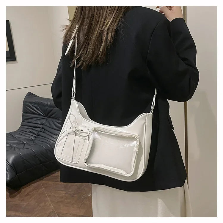 Koreańska Przezroczysta Torba Ita Bag JK Harajuku Duża Pojemność Torba Na Ramię Dla Kobiet Dziewcząt Torebka Y2k Kawaii Bolso Mujer