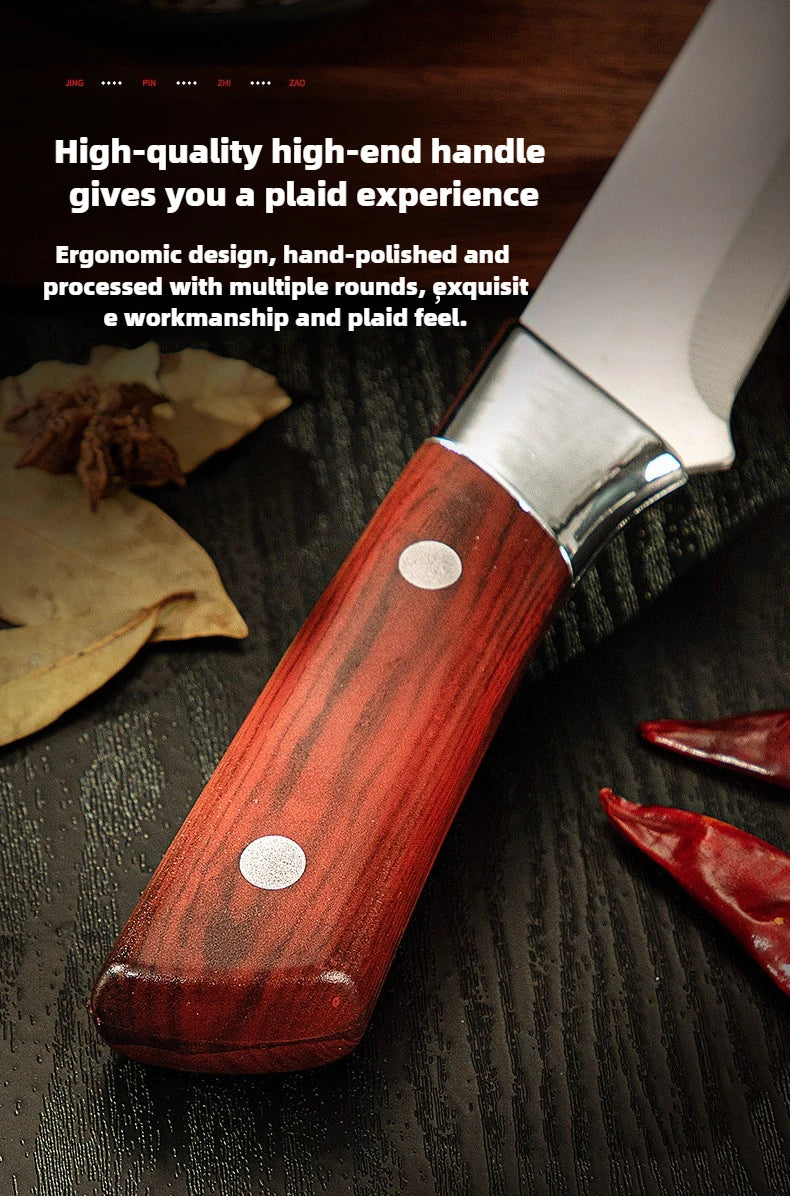 Stainless Steel Cow and Sheep Cutting Knife, Pig Specific Bone Cutting Knife, Pointed Knife, Meat Cutting Kitchen Knife.