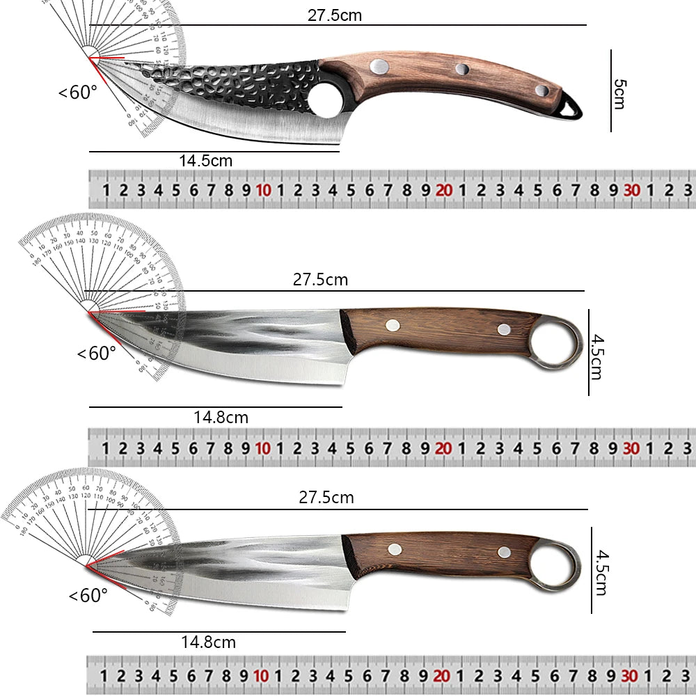 Professional Boning Knife Sharp Meat Cleaver Fish Vegetable Barbecue Slicing Butcher Slaughter Chef Cooking Kitchen Knife