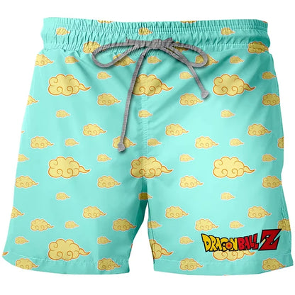 2026 Japanese Cartoon Dragon Ball Z Children's Boys Shorts Beach Pants Summer Cartoon Cute Boys Beach Pants Lightweight Shorts