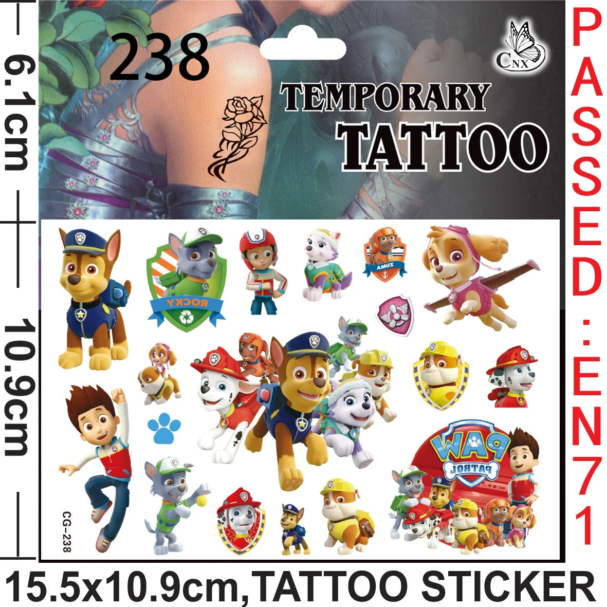 Paw Patrol Party Favors Slap Bracelet Stamps Keychains Gift Bag Stickers Birthday Party Decoration Christmas Stocking Fillers