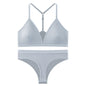 Women Bra Set Panties Sexy Push Up Bralette Female Fitness Seamless Underwear Sports Lingerie Brassiere Set Tank Crop Tops S-XL