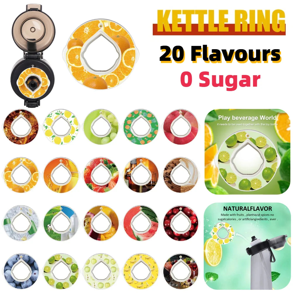 Scented Pods Air Flavour Scent Pods Drink More Water Fragrance Ring 0 Sugar Used In 650ML Fruit Flavoured Drinking Bottle