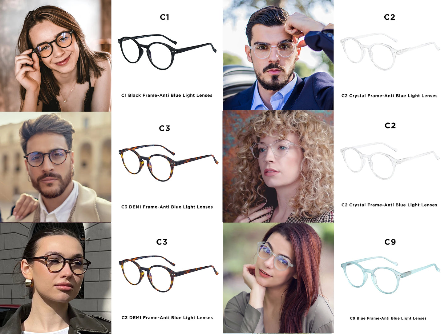 ZENOTTIC 2026 Retro Reading Glasses Anti Blue Light Blocking Readers Fashion Lightweight Eyeglasses Women Men Diopter 0 to 4.0