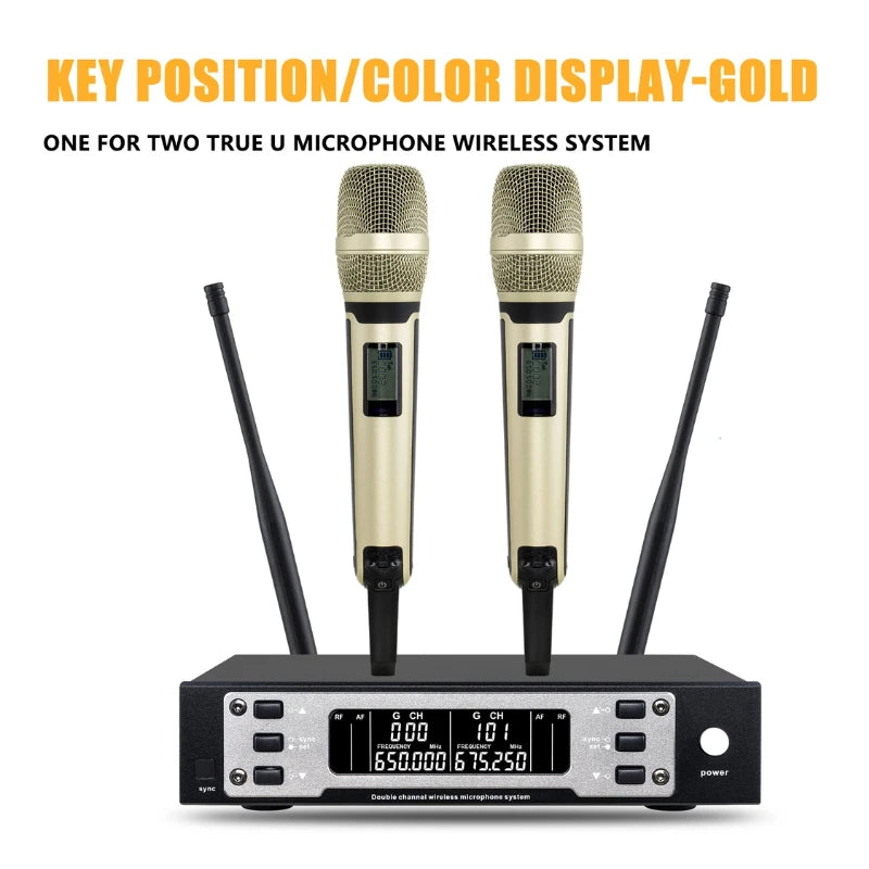 135G4 Professional Wireless Microphone UHF Handheld Vocal Party Home KTV Wedding Mic