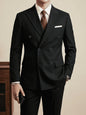Men'S Slim Fit 2pcs Suit Double Breasted Business Wedding Prom Tuxedo Suits Blazer & Pants Set