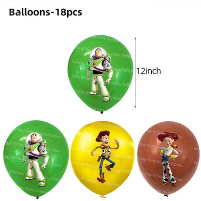 Toy Story Party Decorations Cup Plate Napkin Slap Bracelet Cake Topper Birthday Party Favors Reward Prizes Party Supplies