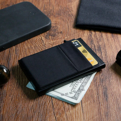 Rfid Etui Na Karty Kredytowe Mężczyźni Cienkie Smukłe Minimalistyczne Portfele Luksusowe Metalowe Etui Na Karty Bankowe Dla Mężczyzn Carteras