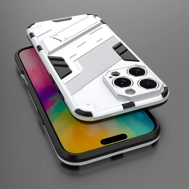 Armor Shockproof Protective Magnetic Holder Case For iPhone 17 Pro Max 16 15 14 12 13 11 Pro Max Plus 17Air 13 12 Mini Cover