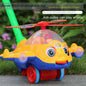 Interactive Baby Walker Toy with Bell Detachable Baby Toddler Stroller Toy Gifts Children's Hand Push Airplane