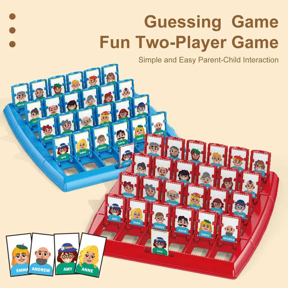 Guesses Who I Am Board Game Memory Logic Card Board Game Educational Guessing Board Toy for Family Party Gathering