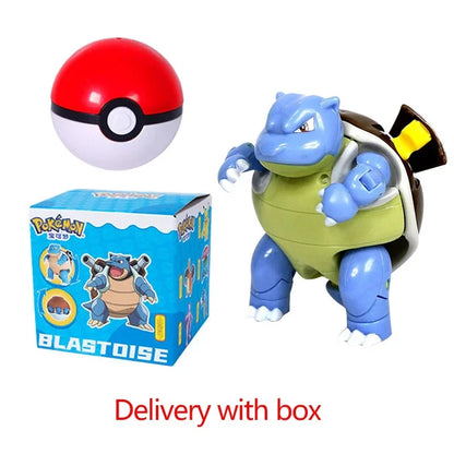 Pokemon Figure Pokeball Poke Ball Venusaur Charizard Gyarados Pikachu Mewtwo Gengar Blastoise Mew Eevee Box Elf for Kid Toy Gift