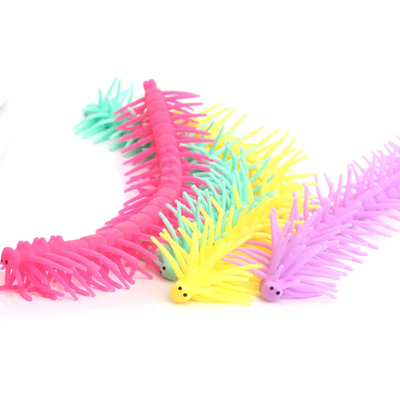 Cute Caterpillar Unicorn Animals Squishy Kids Sensory Fidget Decompression Toys for Children Adults Autism Stress Relief Gifts