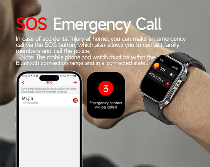 GUHUAVMI New Laser Therapy ECG+PPG Smart Watch Health Monitor Blood Lipids Uric Acid Heart Rate Tracking Monitoring Smartwatches