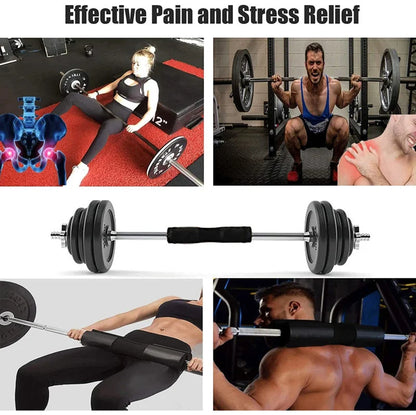 Barbell Pad for Hip Thrust Squat, Non‑Slip Thick Foam Bar Pad, Weight Lifting Shoulder Protector Cushion for Bar Home Gym