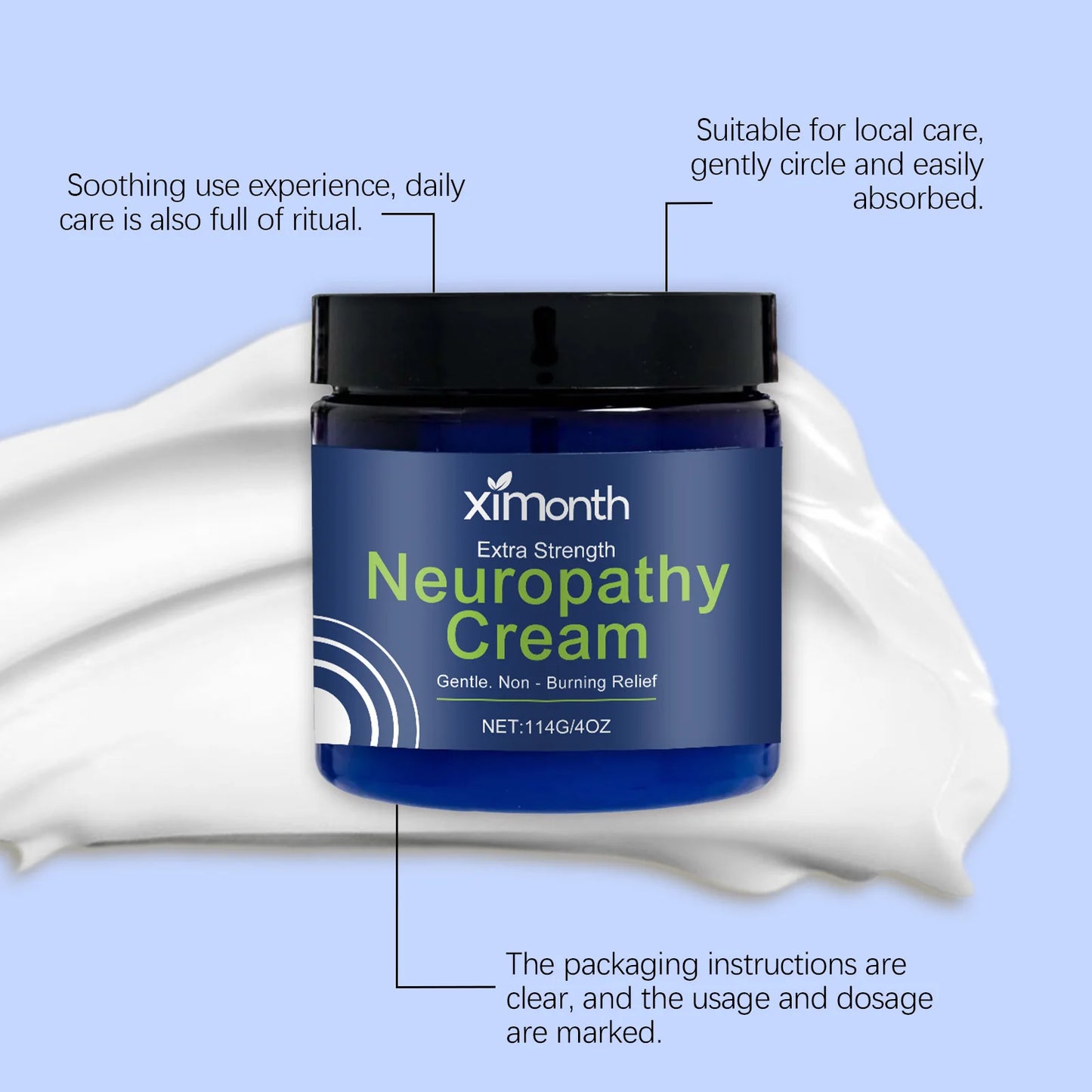 Diabetic Neuropathy Cream Reduce Shoulder Back Wrist Nerve Numb Restore Joint Flexibility Strengthen Bones Muscle Pain Ointment