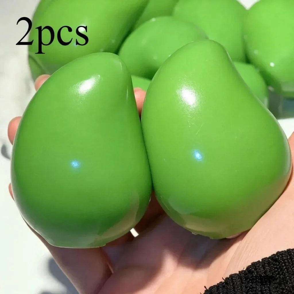 Color Changing Mango 크런치 말랑이 Squishy Fidget Toy Soft ASMR Sensory Squeeze Ball Anti-Anxiety Stress Relief Decompression Fun 말랑이