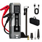 6 in 1 Car Jump Starter Tire Inflator with TPMS Portable Vacuum Cleaner Emergency Battery Booster Air Compressor LED Work Light