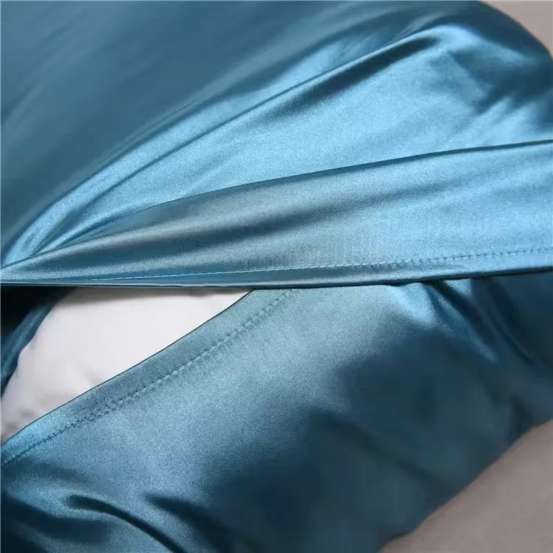 Pillowcase Silk Pillow Cover Silky Satin Hair Beauty Pillow case Comfortable Pillow Case Home Decor wholeStandard/Queen 1PC