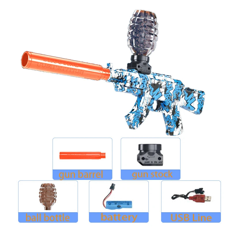 M416 Electric Blaster Gun Toy Gun Outdoor Rechargeable Automatic Shooting Game Interactive Toys For Children Parent Adult Gift