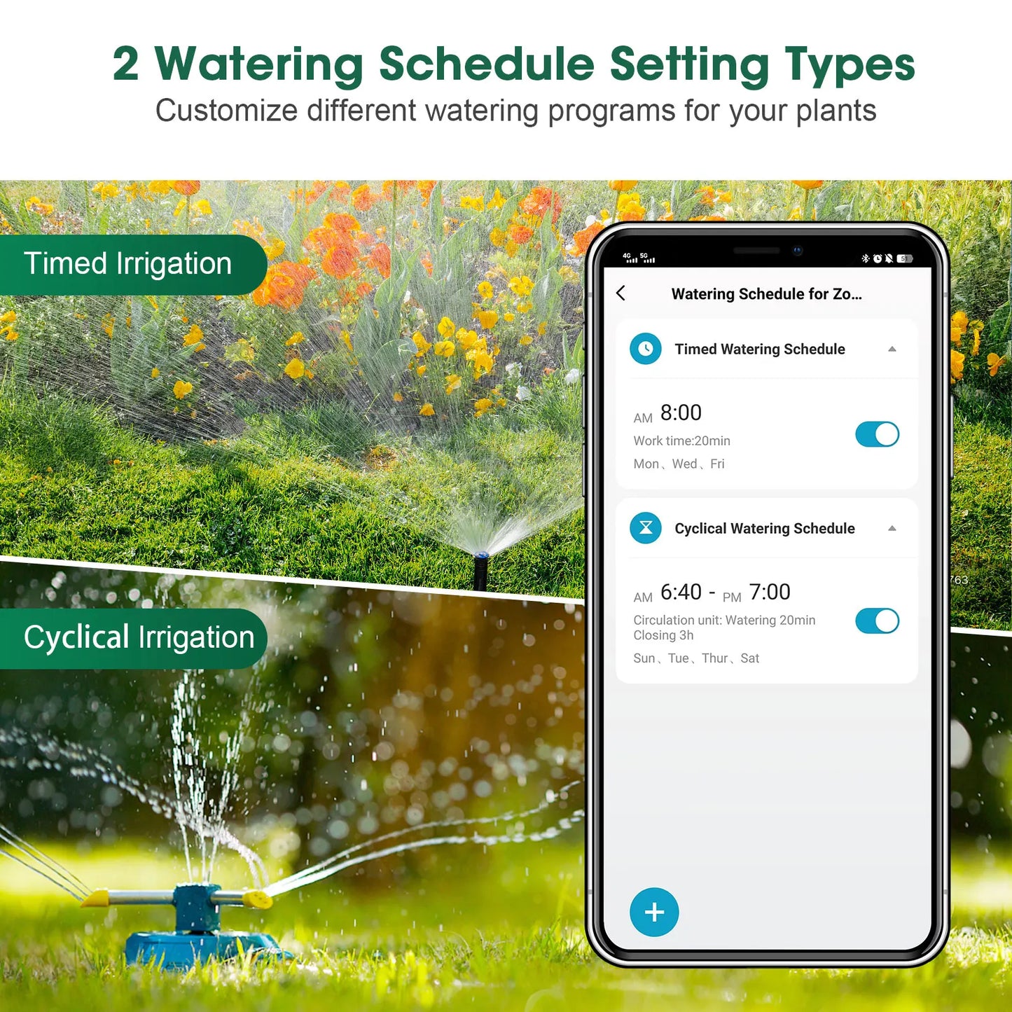 Tuya Smart Zigbee Watering Timer Sprinkler Drip Irrigation System Irrigation Watering System Sprinkler Timer Garden