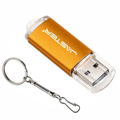 Colorful Mini USB Flash Drive 64GB Free Key Chain Pen Drive 32GB Creative Business Gift Memory Stick Black Red Purple Pendrive