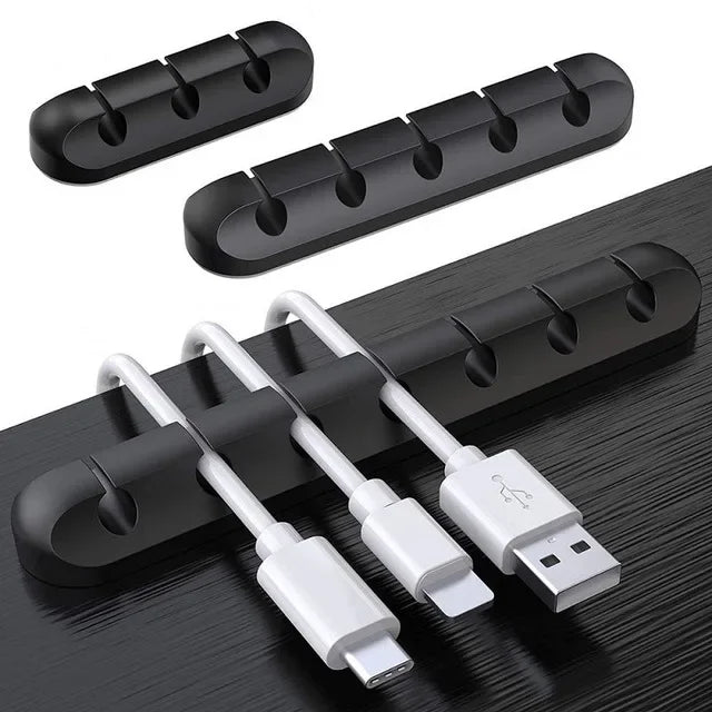 Silikonowy Organizer Kabli USB Nawijacz do kabli USB Klipsy do zarządzania porządkiem na biurku Uchwyt na kabel do akcesoriów do myszy i słuchawek