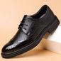 Summer New Leather Shoes Men's Business Hollow Holes Soft Bottom Men's Sandals Formal Wear Breathable Office Dress Shoes for Men