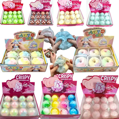 Multiple Series Squishy Stress Balls Slow Rebound Wax Skin Squeeze Toys Adult Quiet Sensory Fidget Toy Soothing Relieving Stress