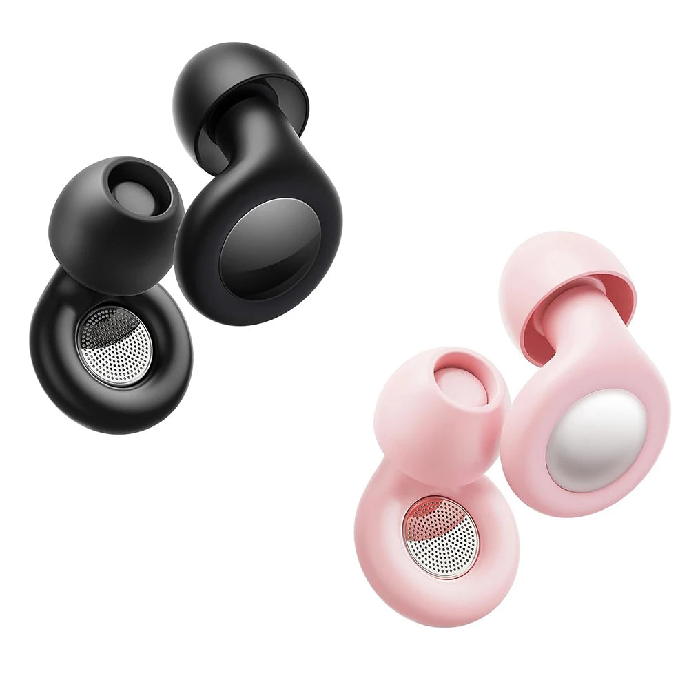 Ear Plugs for Sleeping Noise Cancelling, 25dB Ear Plugs for Noise Reduction with 8 Ear Tips, Reusable Silicone Earplugs Hearing