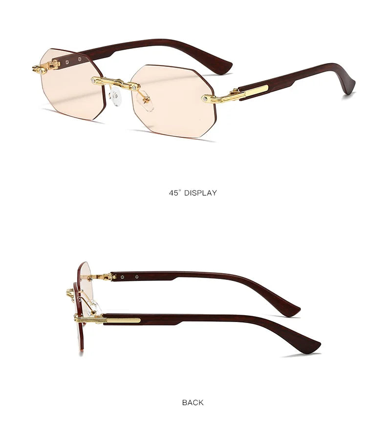 New Vintage Elliptical Sunglasses Women Men Polygon Sun Glasses Female Oval Eyewear Sunglasses for Male Female Eyeglasses
