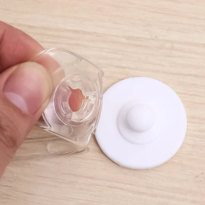 5pcs Baby Transparent Safety Locks Anti-opening Cabinet Open Glass Cabinet Safety Lock Anti-clip Hand Door Lock Fixing Clips