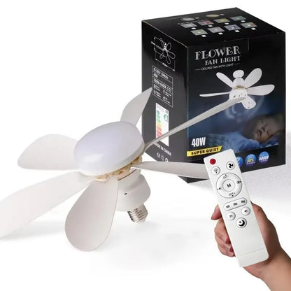 E27 with Remote LED 30W Ceiling Fan Light  Dimming Function  Suitable for Living Room Study and Home Use 85-265V