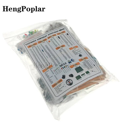 1818PCS Electronic Components Diy Kit Metal Film Resistor Assortment Kit led Diodes Electrolytic Capacitor Ceramic Set