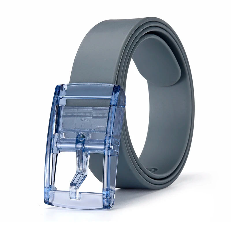 High-quality Color Candy Color Silicone Belt Fashionable And Trendy Universal Belt For Men And Women With Jeans Belt Accessories