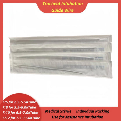 2Pcs Medical Sterile Endotracheal Intubation Guide Wire Flexible Hard Stylet Disposable Assistance Tracheal Intubation Iron Core