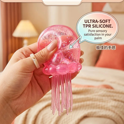 3 Colors Jellyfish Squishy Toy Set Soft Silicone Anti-Stress Squeeze Toy Cute Ocean Animal Fidget Toy for Party Favors Slow