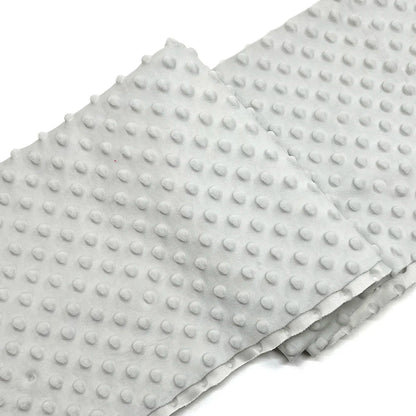 Minky Dot Fabric For Baby Comfort Blankets 1mm Pile Length Polyester Single Sided Swaddle Baby Crying Comfort Plush Fabric