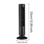 LED Tower Fan Bladeless Tower Fan 90 Degree Oscillating Quiet Portable USB Electric Desk Fan with Light for Home Bedroom Office