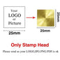 Custom Brass Wax Seal Stamp Personalized LOGO 25/30/40/50mm Round/Square Wax Sealing Head For Wedding Invitation Card Decor Seal