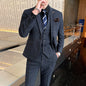 2026 Hemp（Blazer + Vest + Trousers）Suit Man Italian Style Elegant Fashion Business Cotton Linen Casual Slim Gentleman's Formal